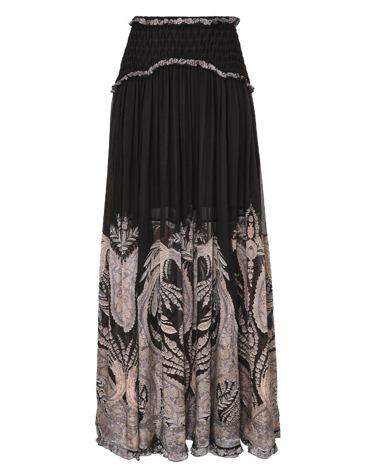 Hypnotic Burnout Maxi Skirt