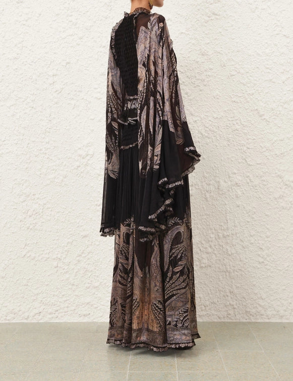 Hypnotic Burnout Maxi Skirt