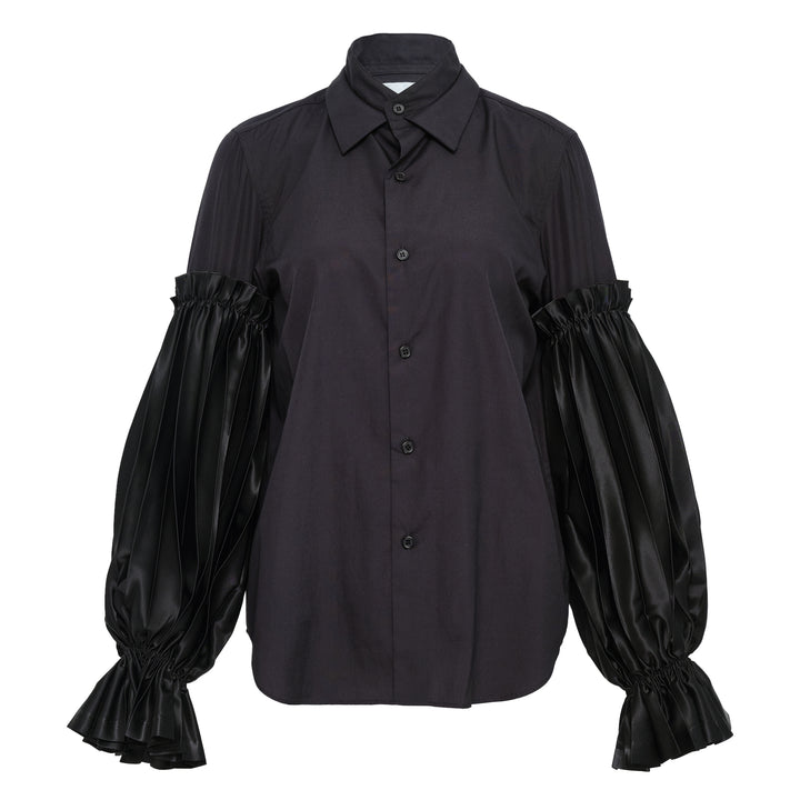 Cotton Broad X Polyester Satin Top