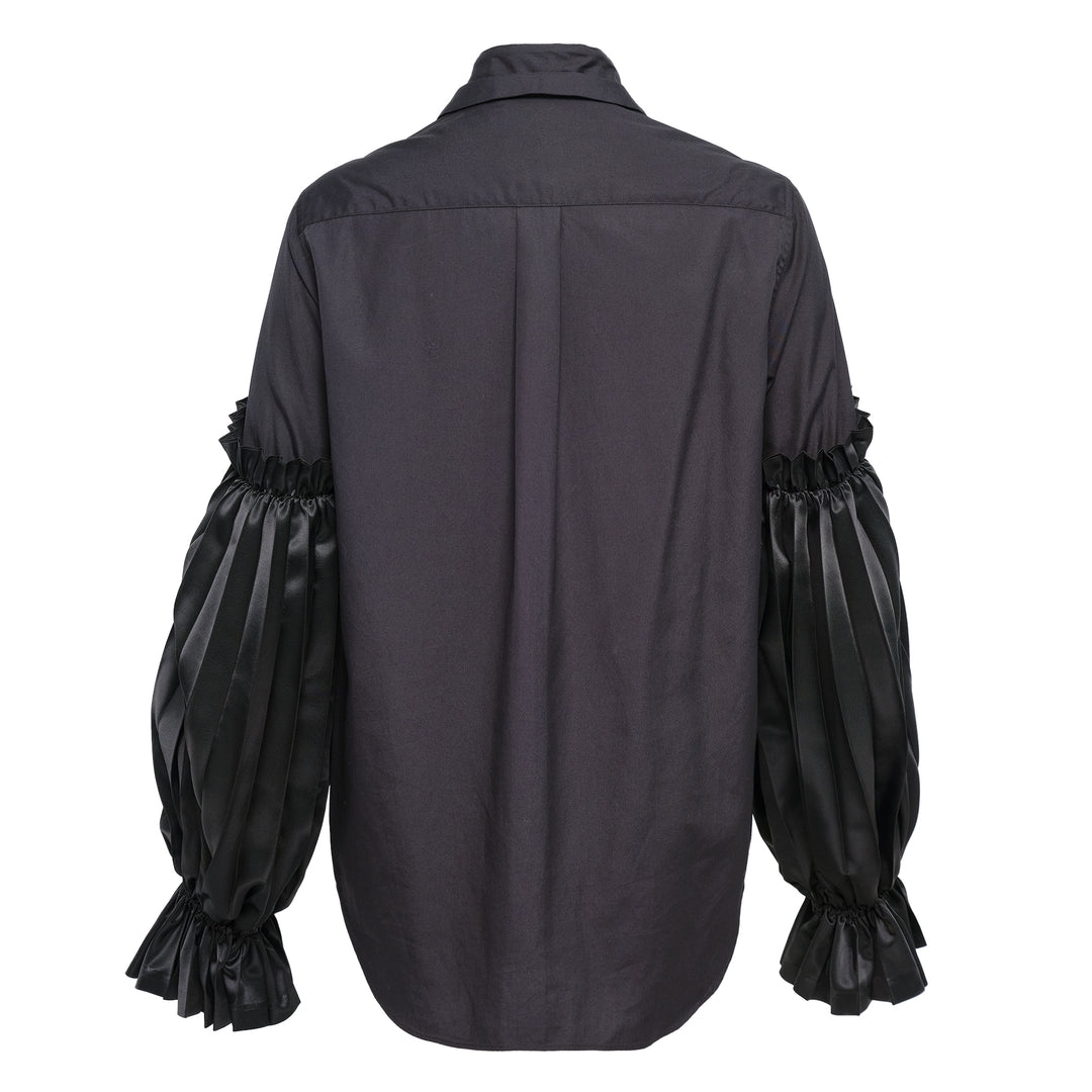 Cotton Broad X Polyester Satin Top