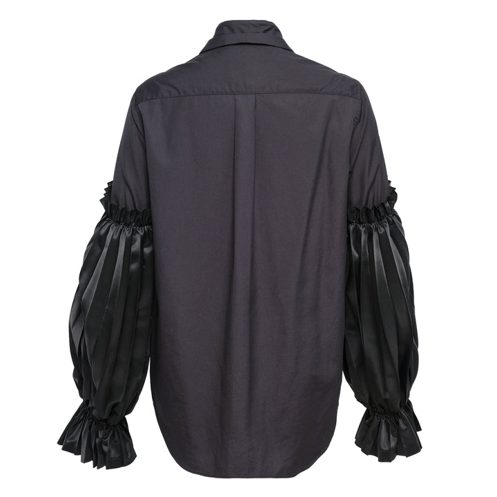 Cotton Broad X Polyester Satin Top