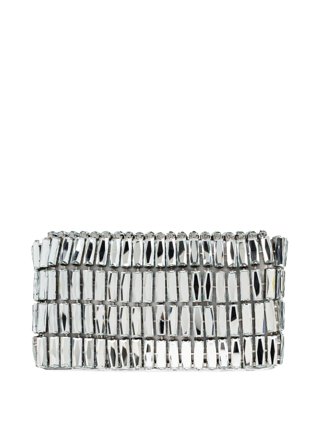 Silver Crystal Bow Mini Shoulder Bag