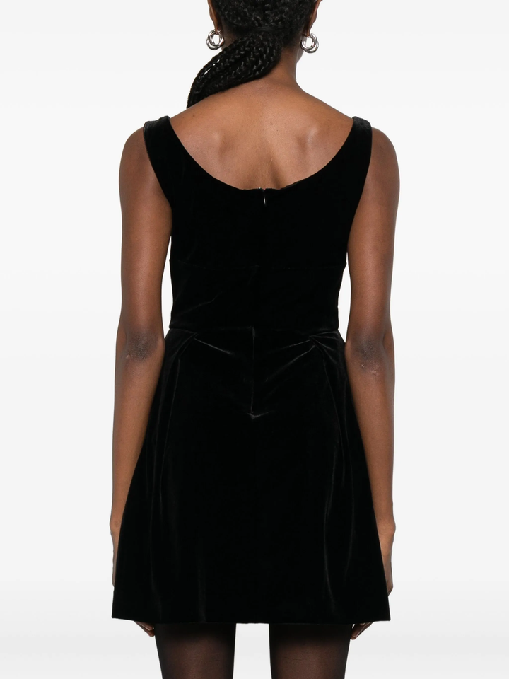 Black Velvet Mini Dress