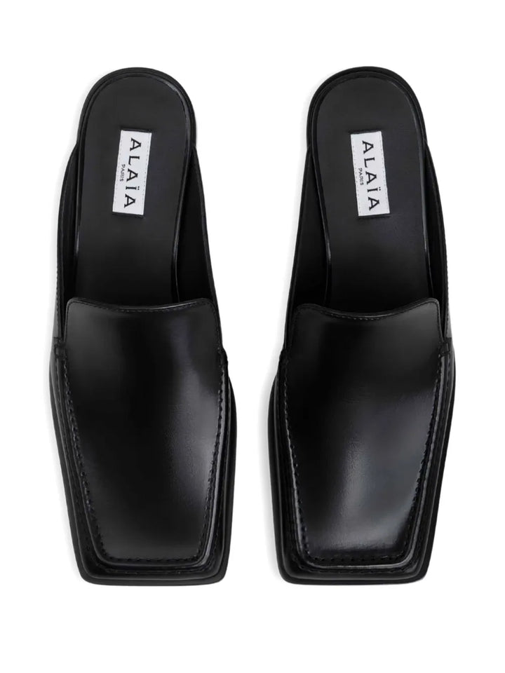 Loafer Mules 35 Brushed Calfskin