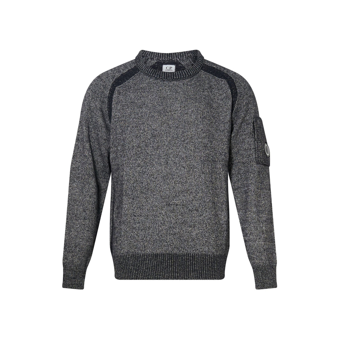 Fleece Knit Crewneck Sweater