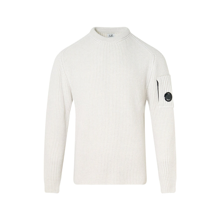 Fleece Knit Crewneck Sweater