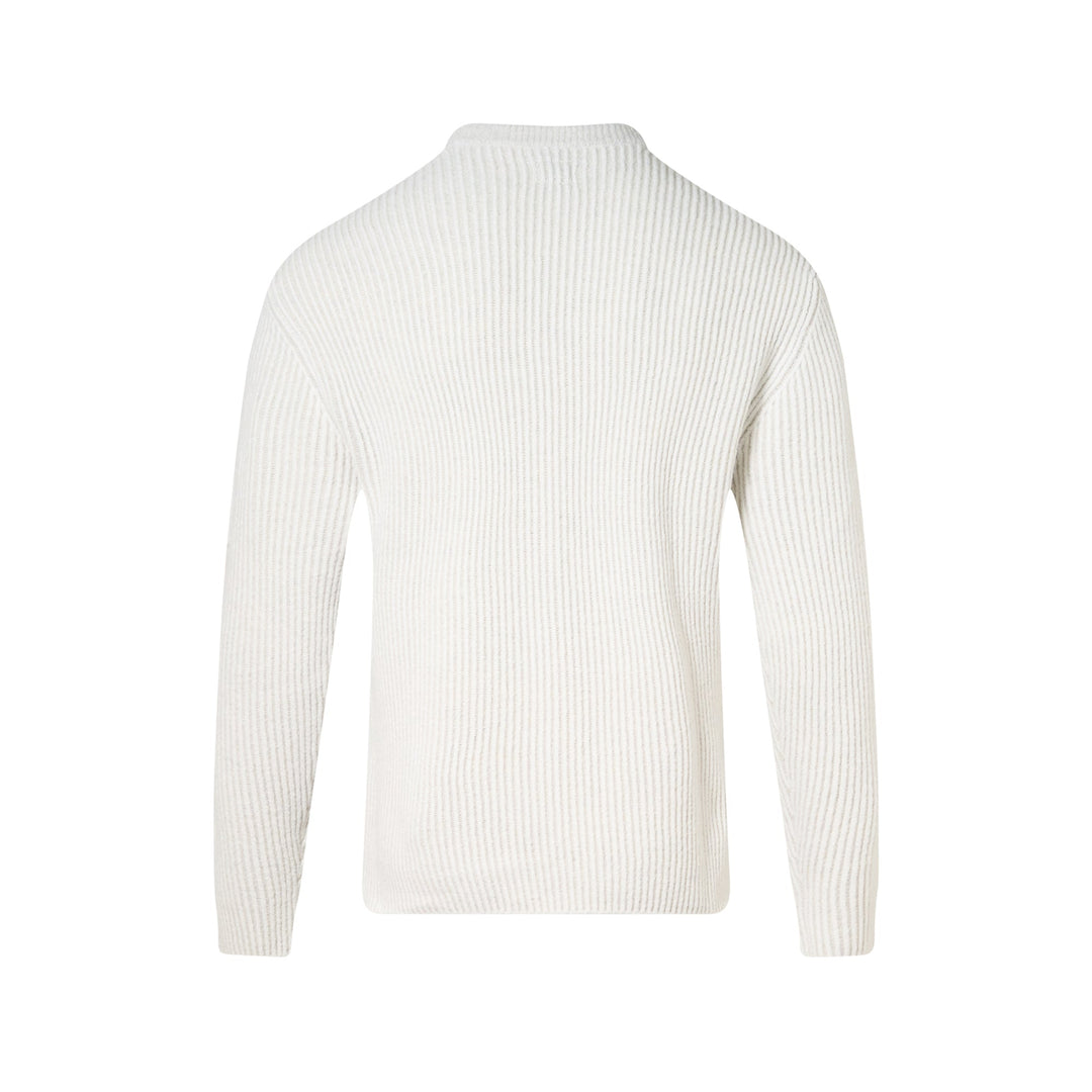 Fleece Knit Crewneck Sweater