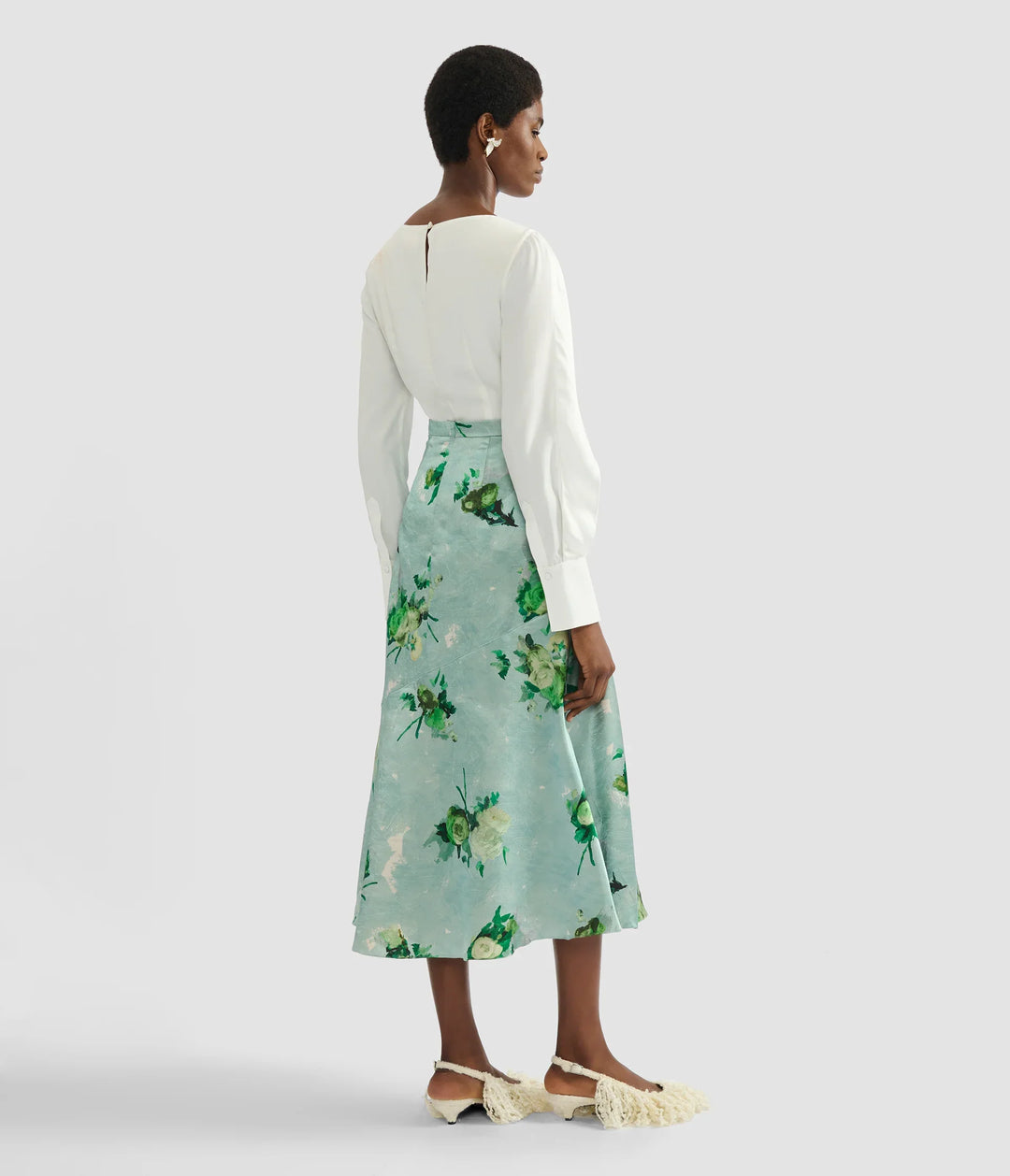 A-Line Midi Skirt
