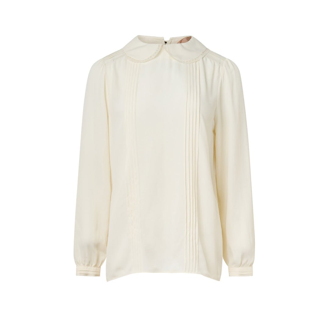 Peterpan Collar Woven Top