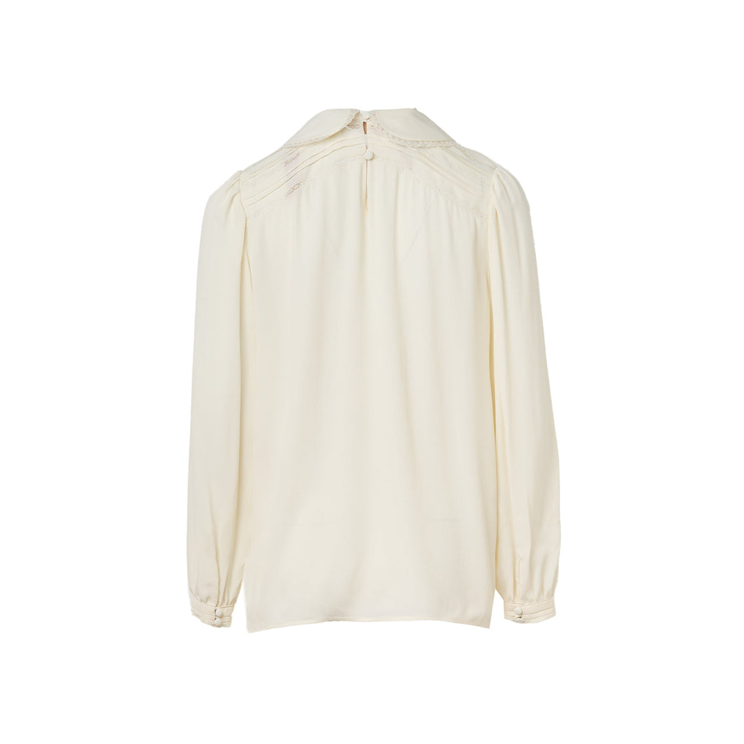 Peterpan Collar Woven Top