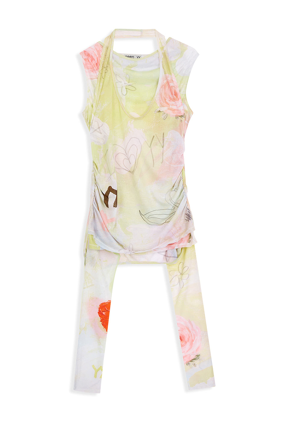 Graphic Convertible Bolero Top