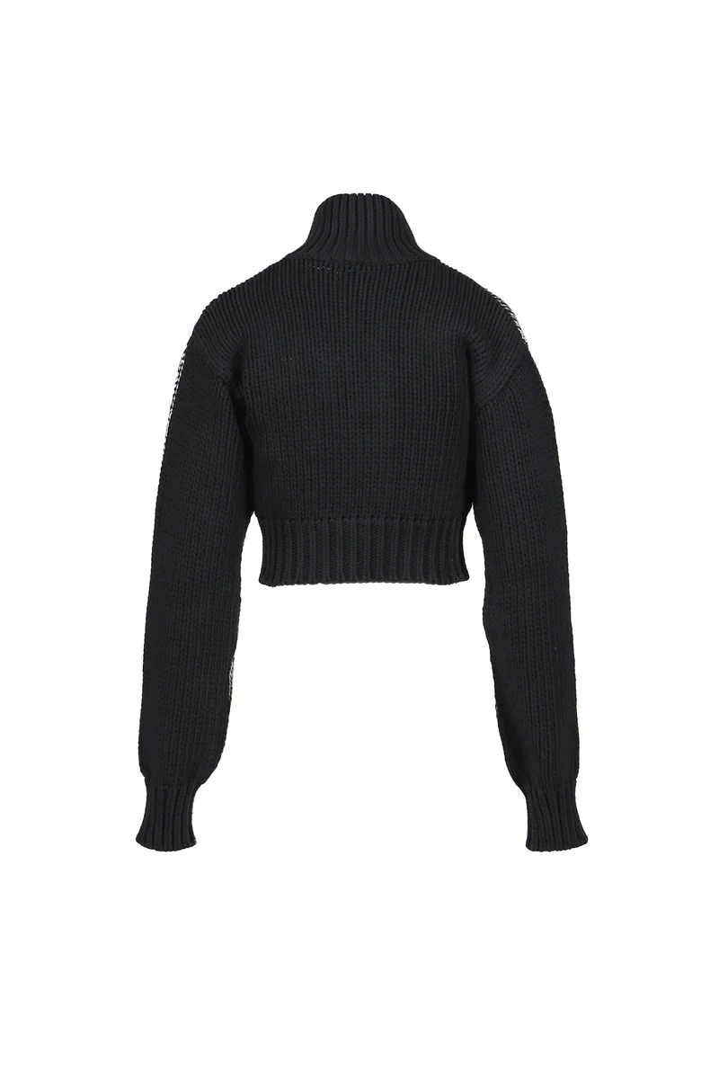 Women Zipper Cardigan Knit