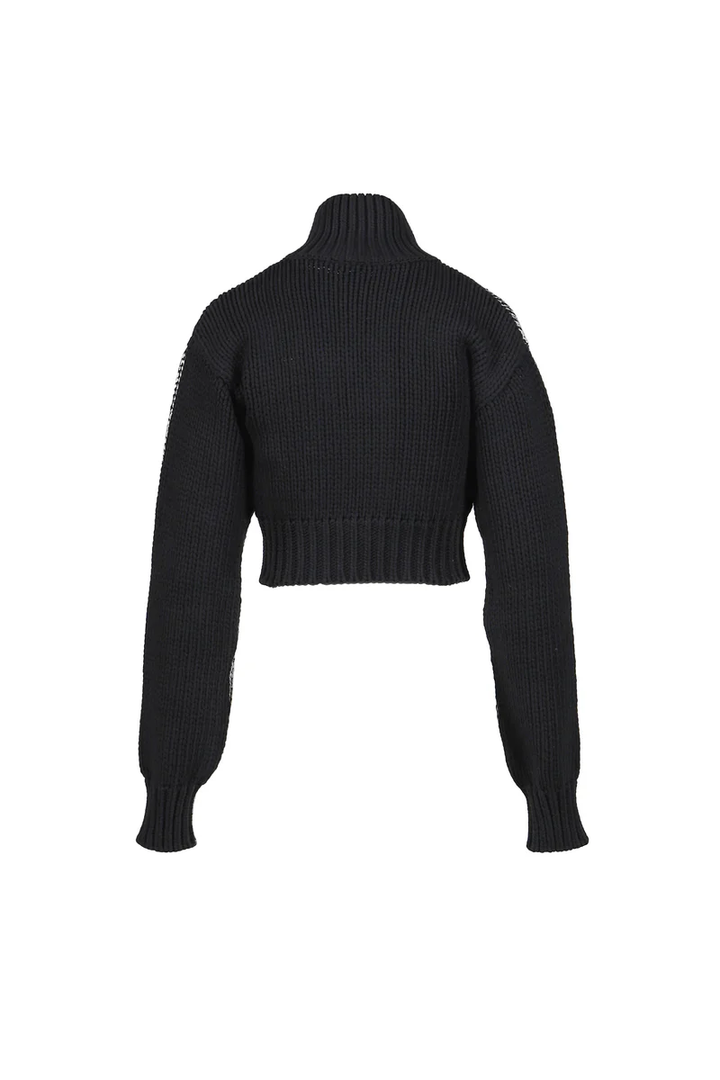 Women Zipper Cardigan Knit