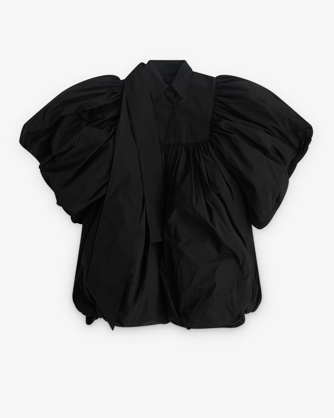Women Pouf Dress Woven