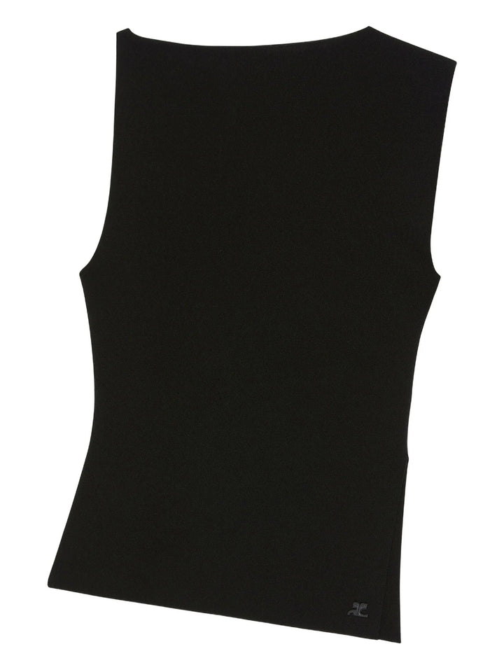 Oblique Square Interlock Top