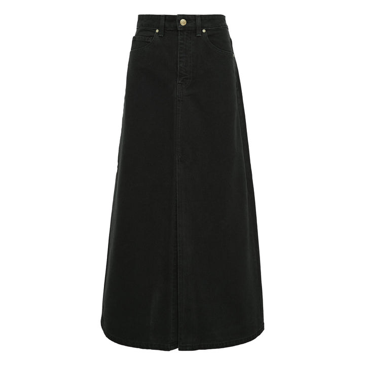 The Anais Denim Mid Rise Maxi Skirt