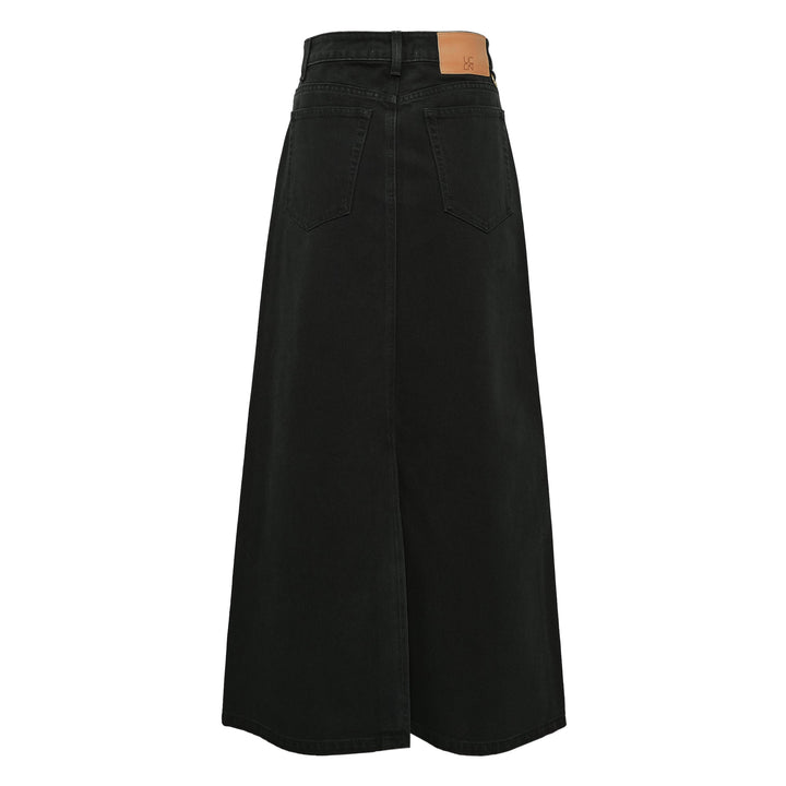 The Anais Denim Mid Rise Maxi Skirt