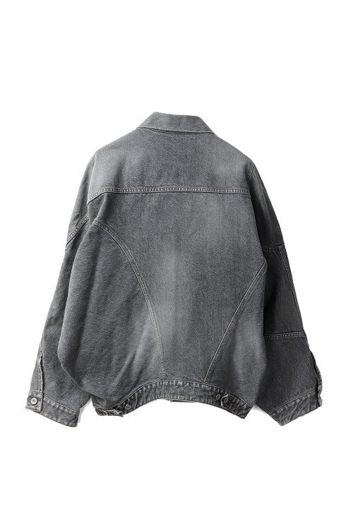 Distorted Cutting Denim Jacket