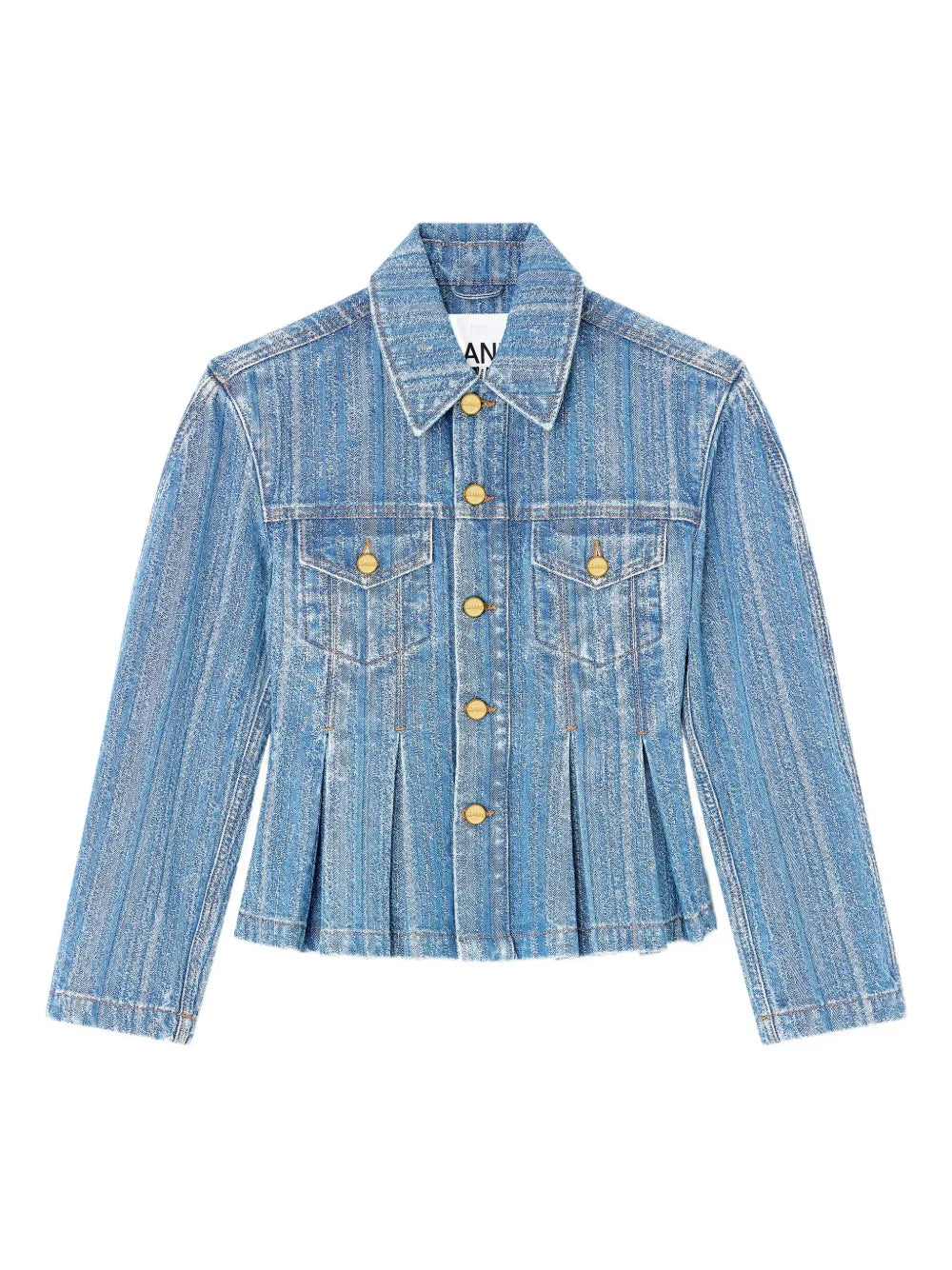 Structured Denim Fitted Jacket