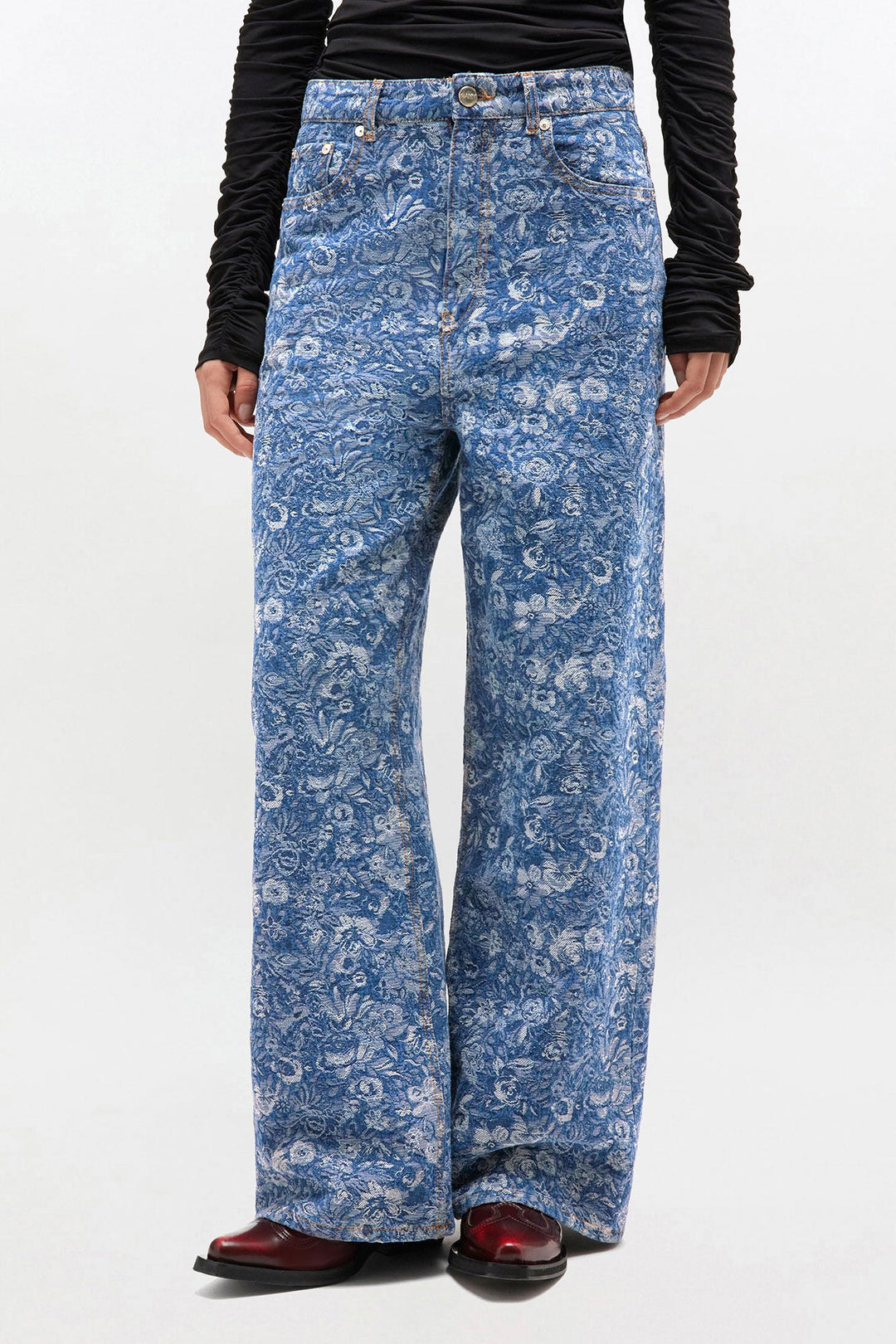 Tapestry Denim Baggy Jeans