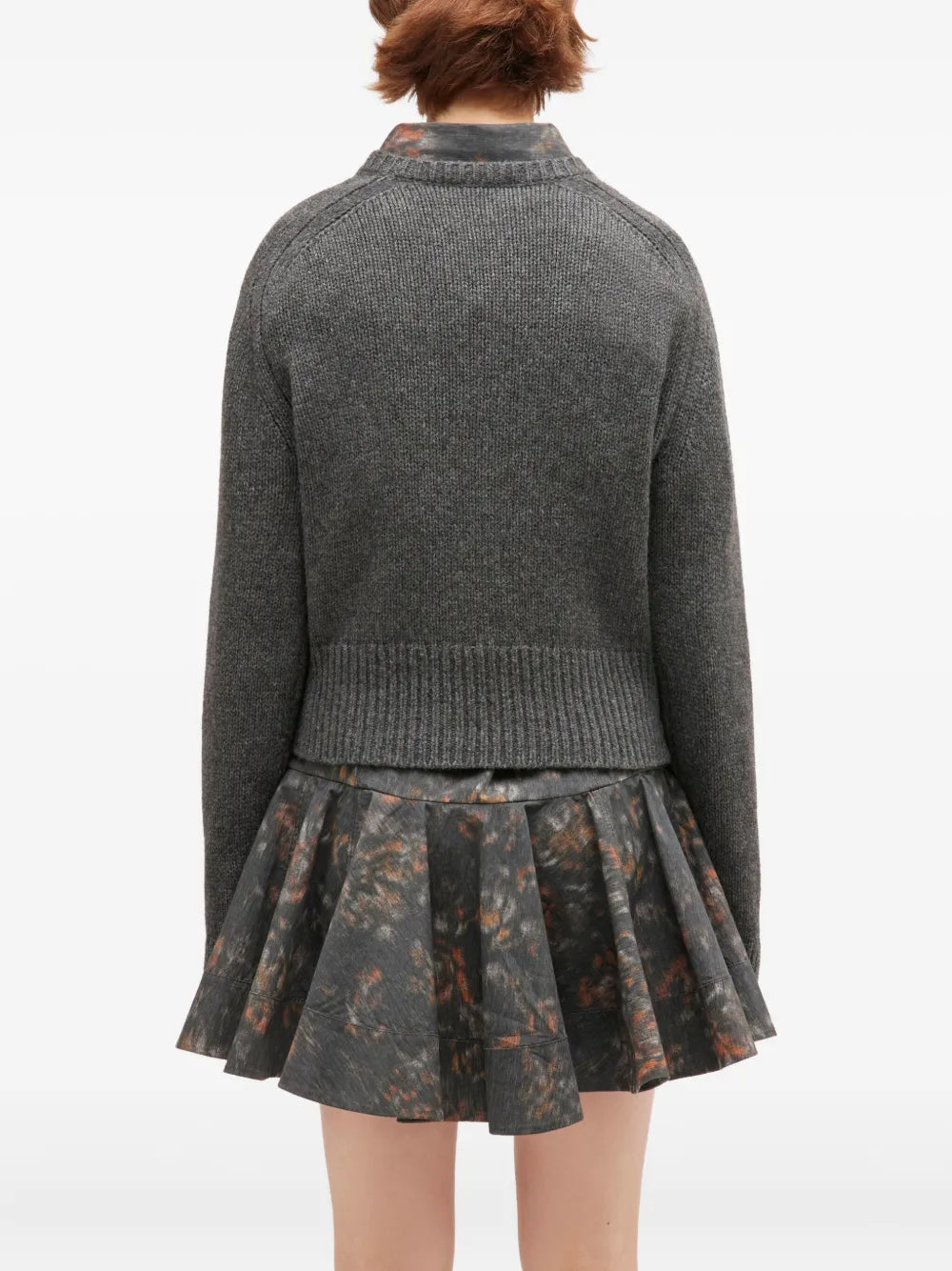 Wool Yak Mix Deep V-Neck Top