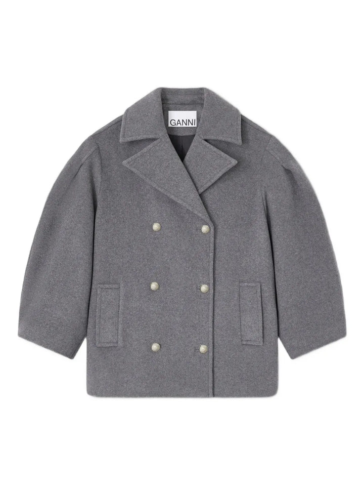 Peacoat Wool Midi Coat