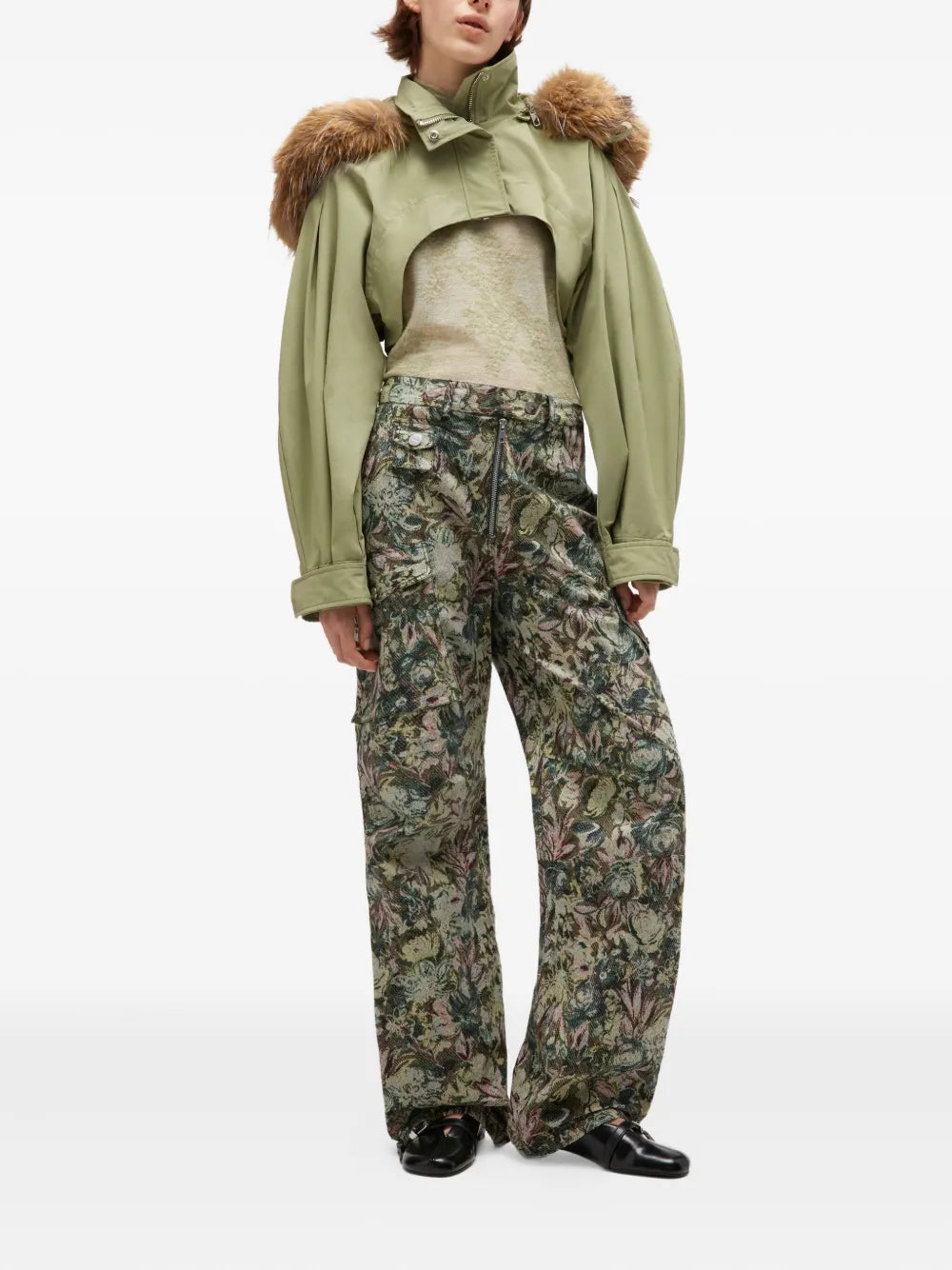 Ripstop Tri-Layer Cropped Jacket