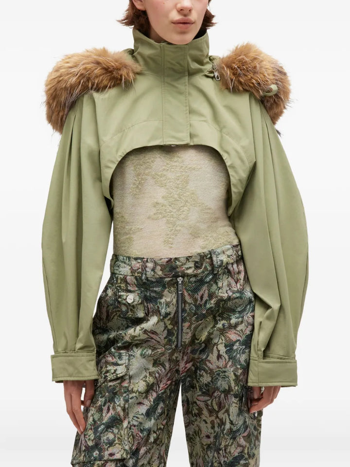 Ripstop Tri-Layer Cropped Jacket