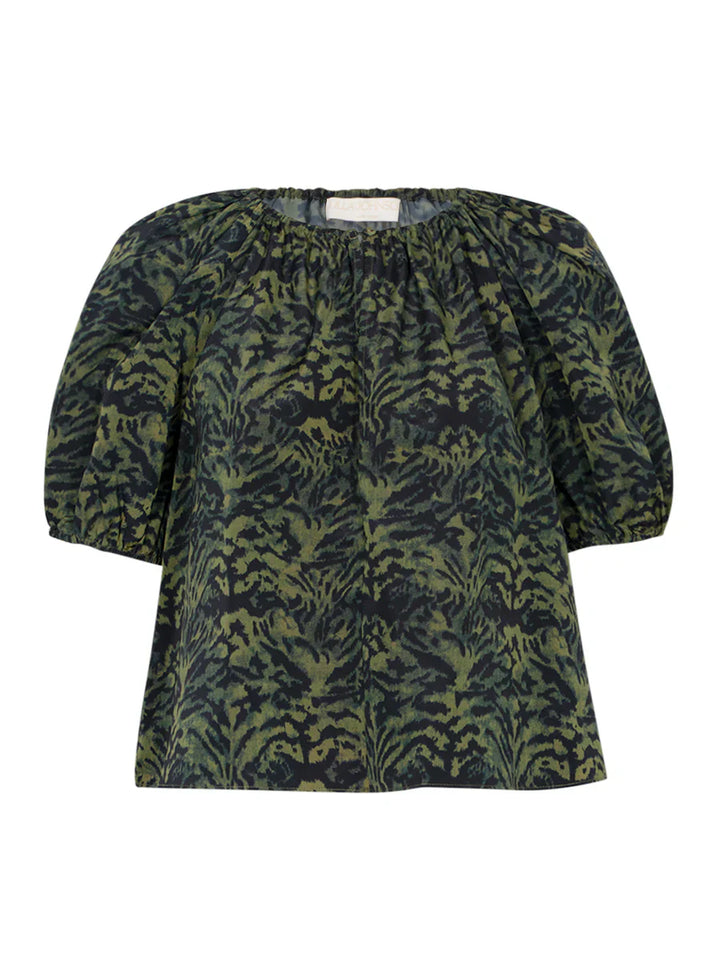 Talie Silk Short Sleeve Blouse
