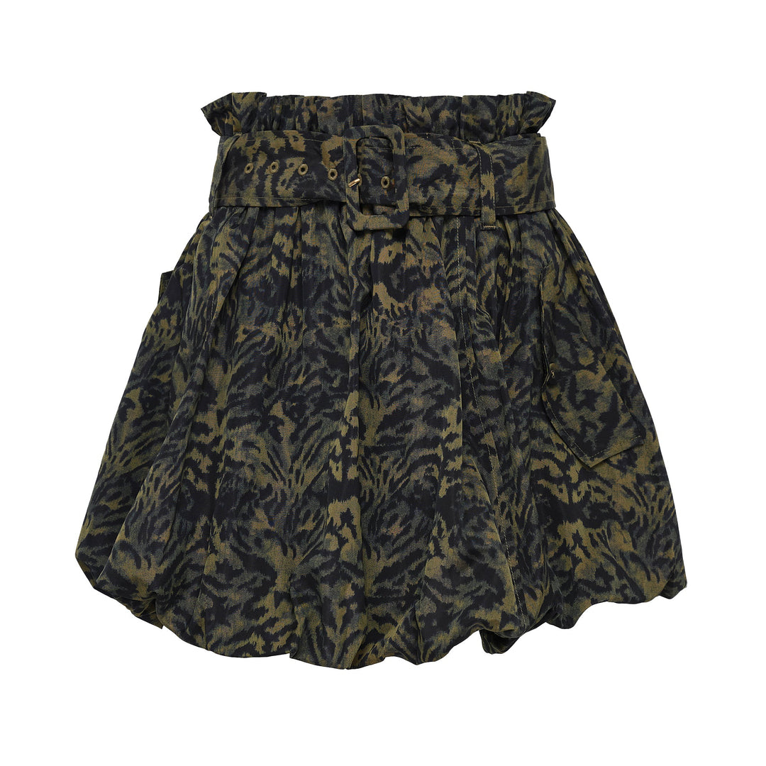 Penina Silk Bubble Hem Skirt