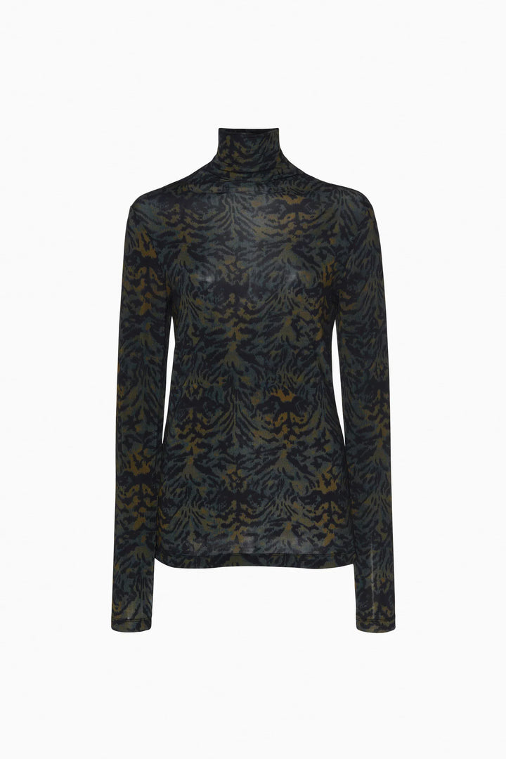 Aurelia Jersey Long Sleeve Turtleneck Top