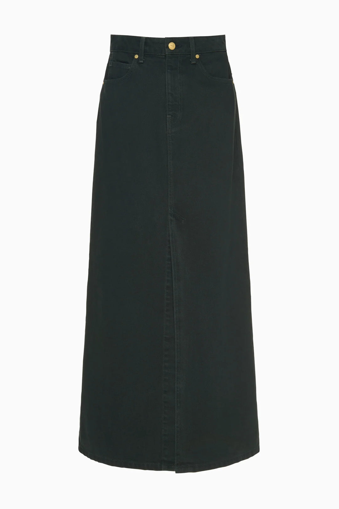 The Anais Denim Mid Rise Maxi Skirt