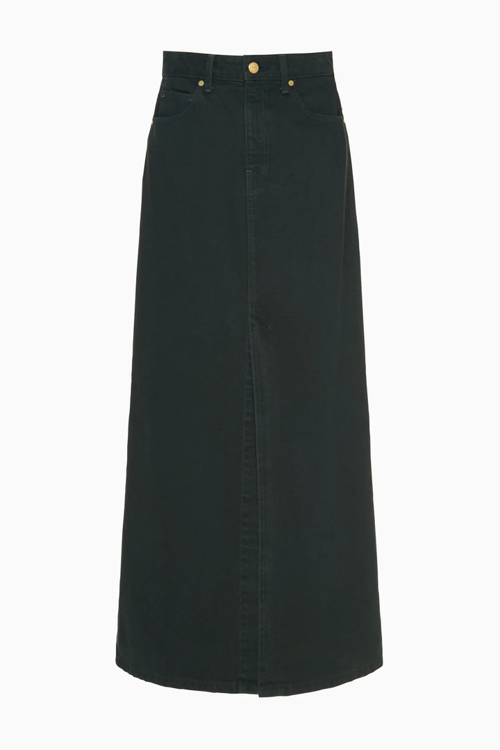 The Anais Denim Mid Rise Maxi Skirt