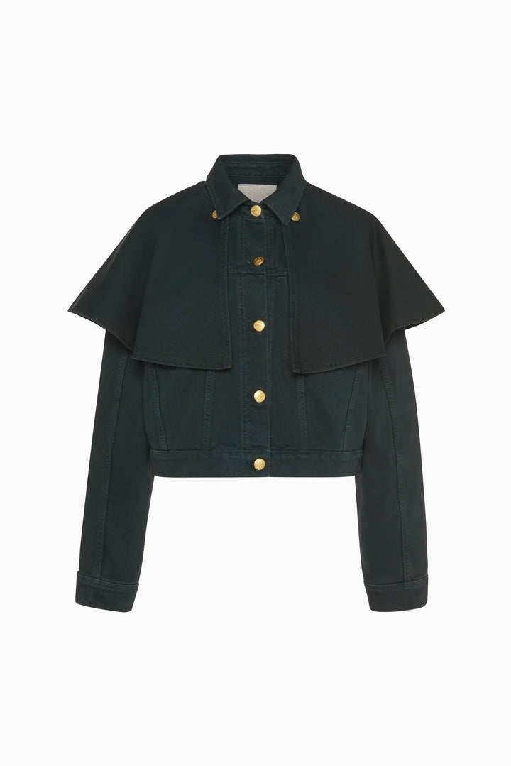The Agata Denim Cape Jacket