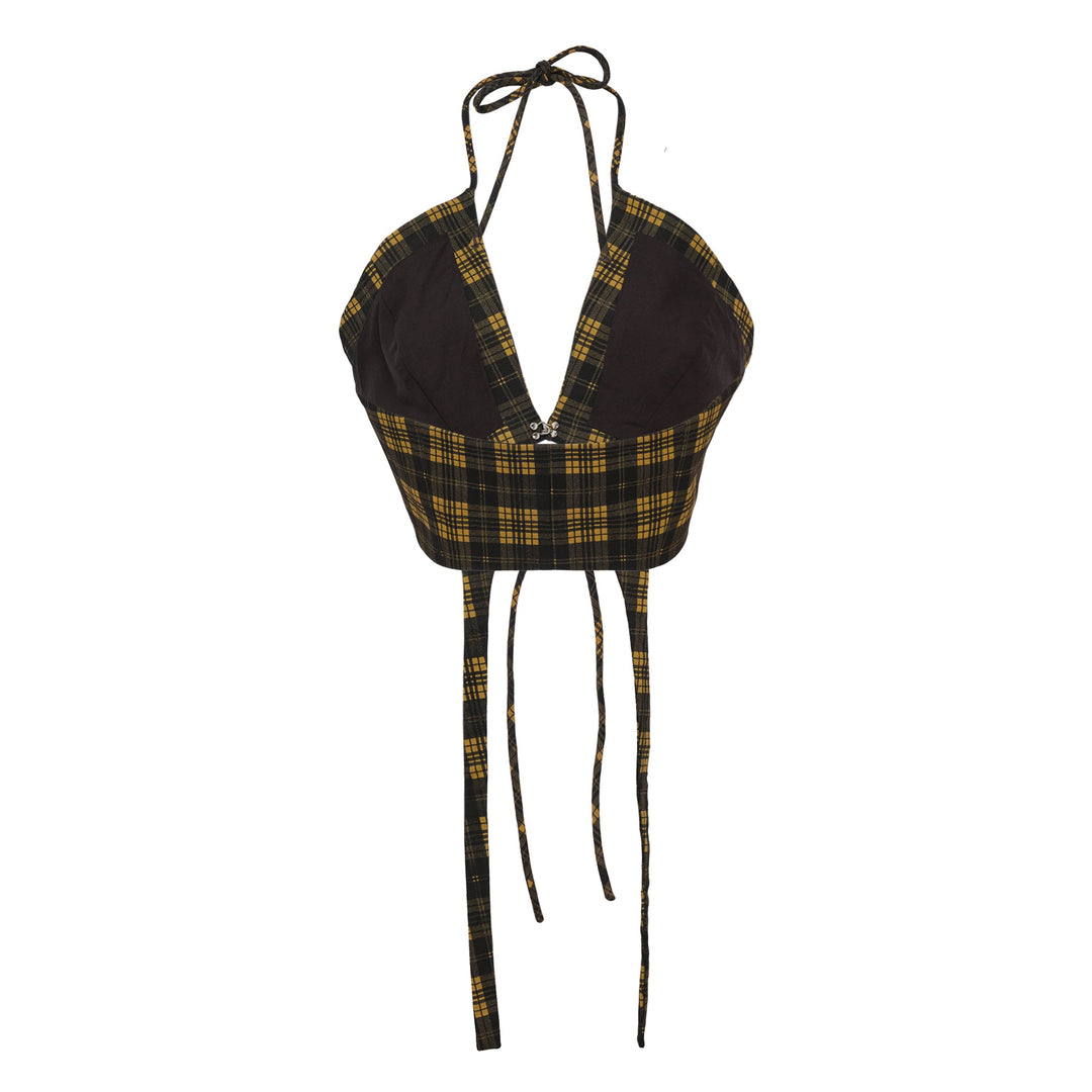 Check Halter Top