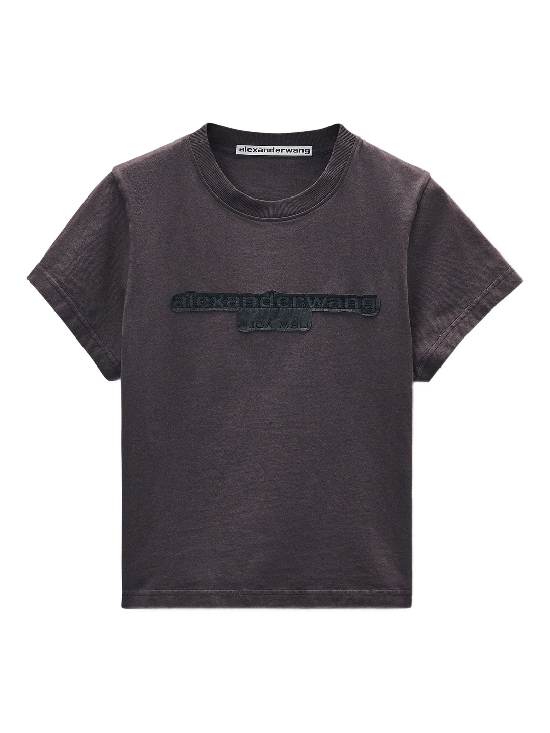 Reverse Embroidery Logo Shrunken Tee