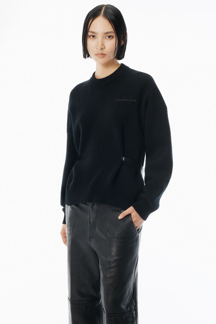 Wool-Cotton Crewneck Pullover