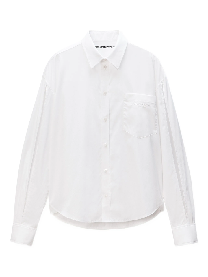 Shirt With Slashed Sleeve