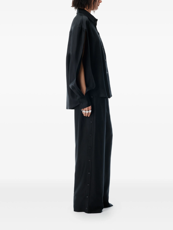 Button Up Shirt With Slashed Sleeve