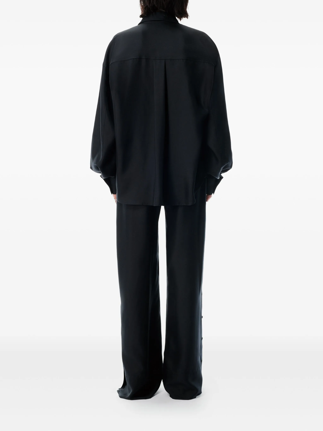 Button Up Shirt With Slashed Sleeve