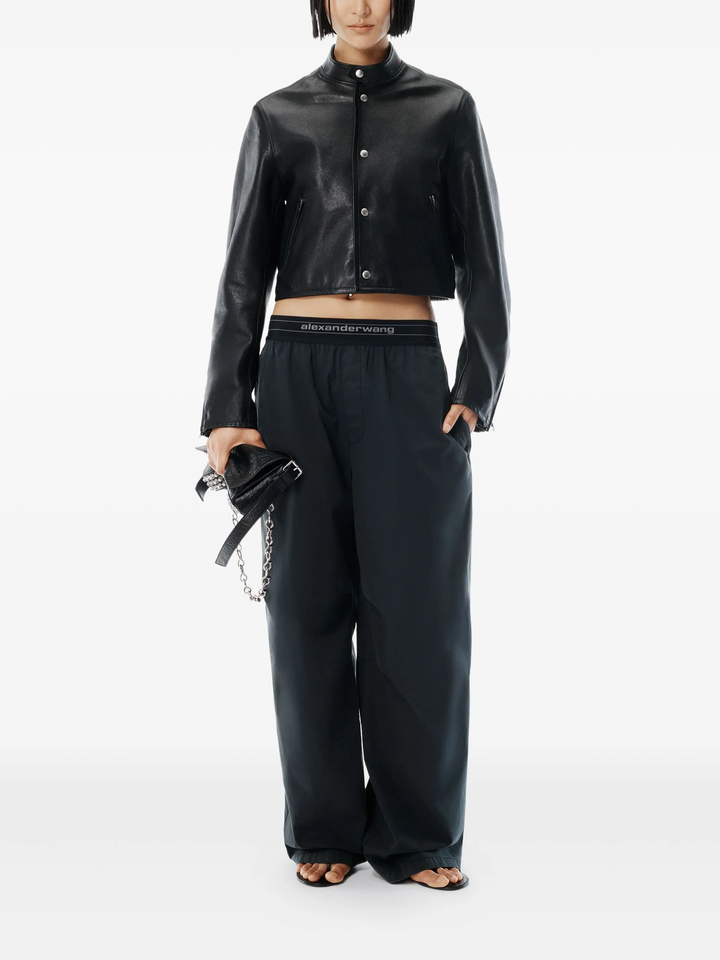 Mid Rise Pleated Knee Pants