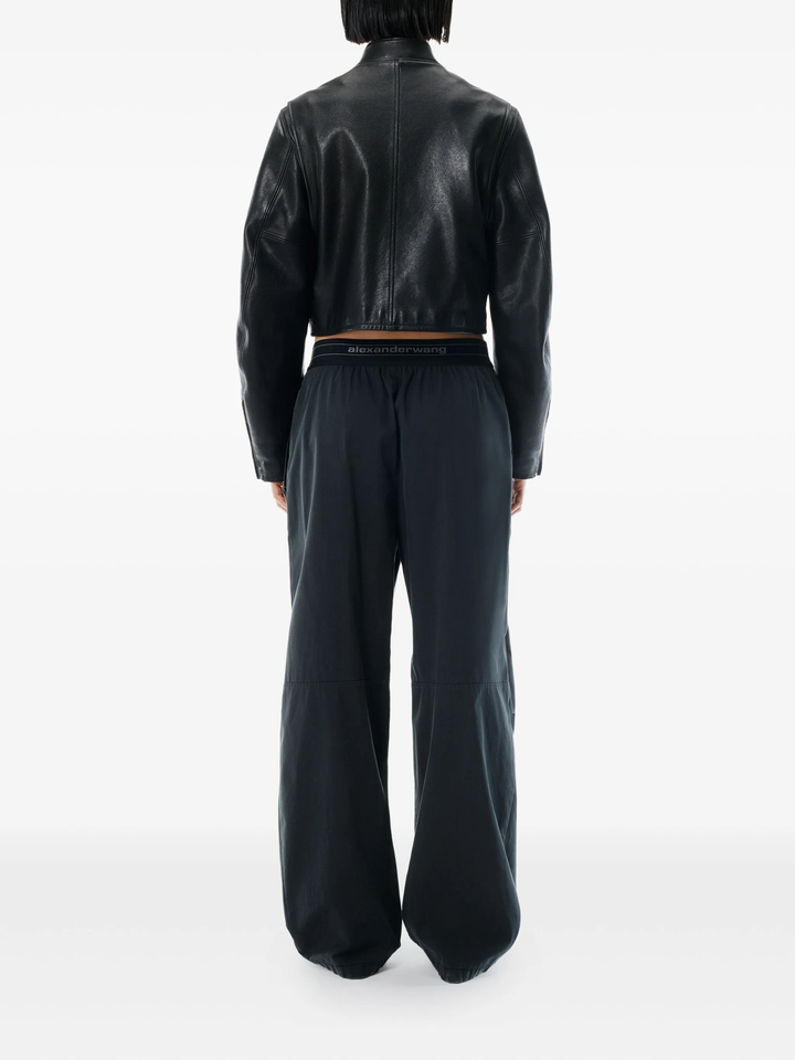 Mid Rise Pleated Knee Pants