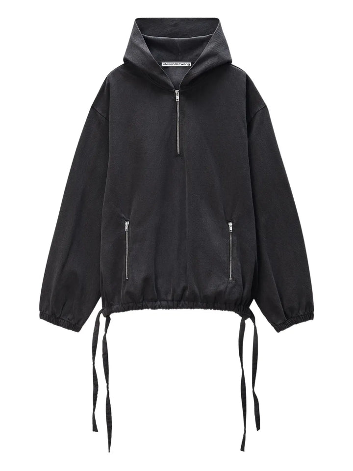 Half Zip Pull Over Hoodie