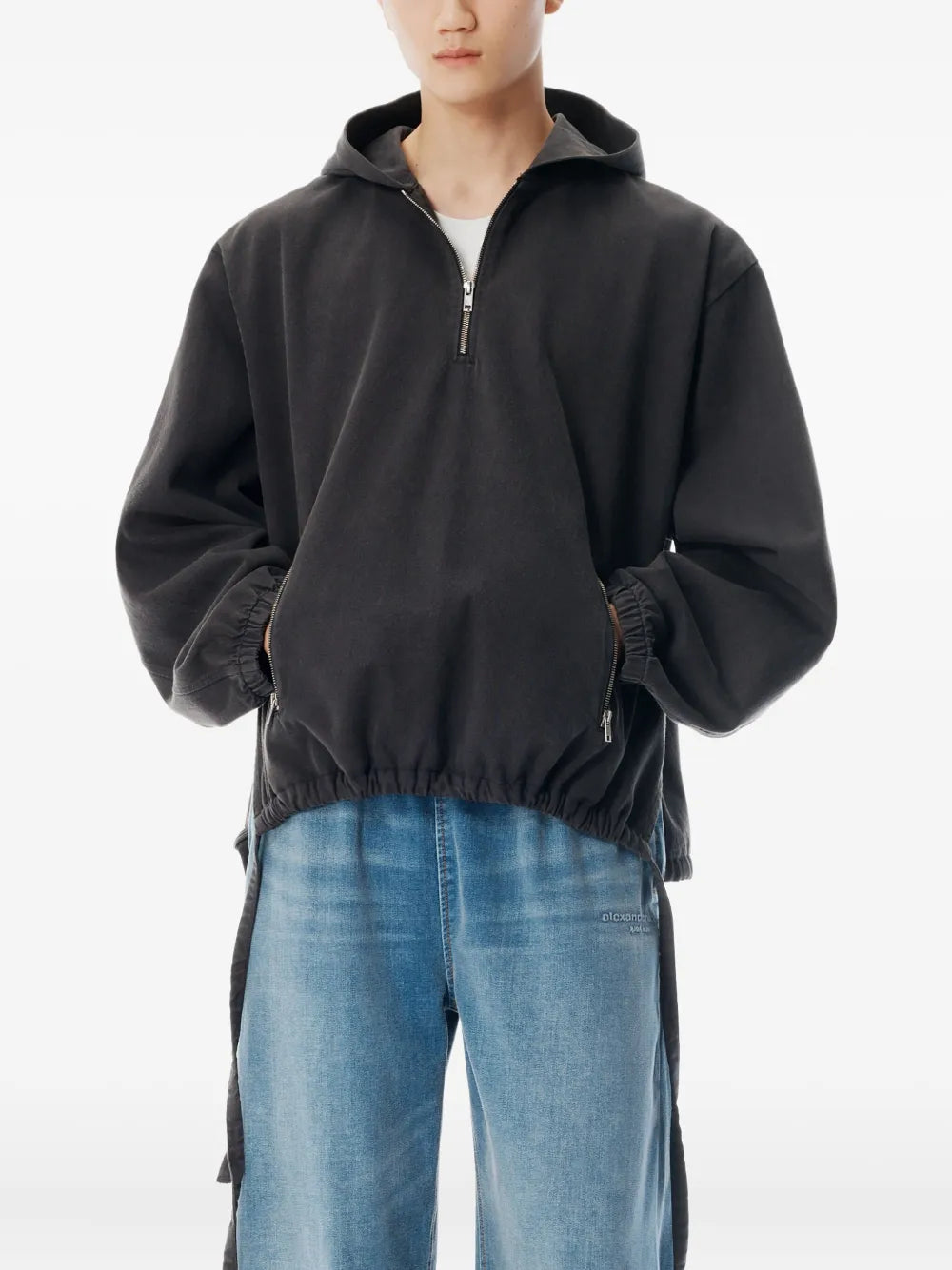 Half Zip Pull Over Hoodie