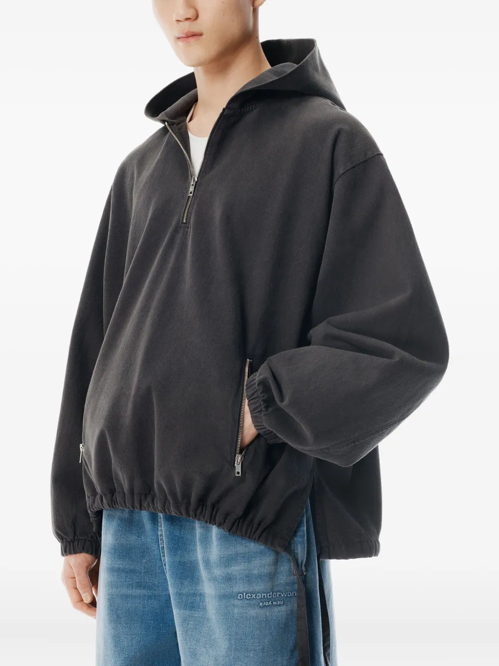 Half Zip Pull Over Hoodie