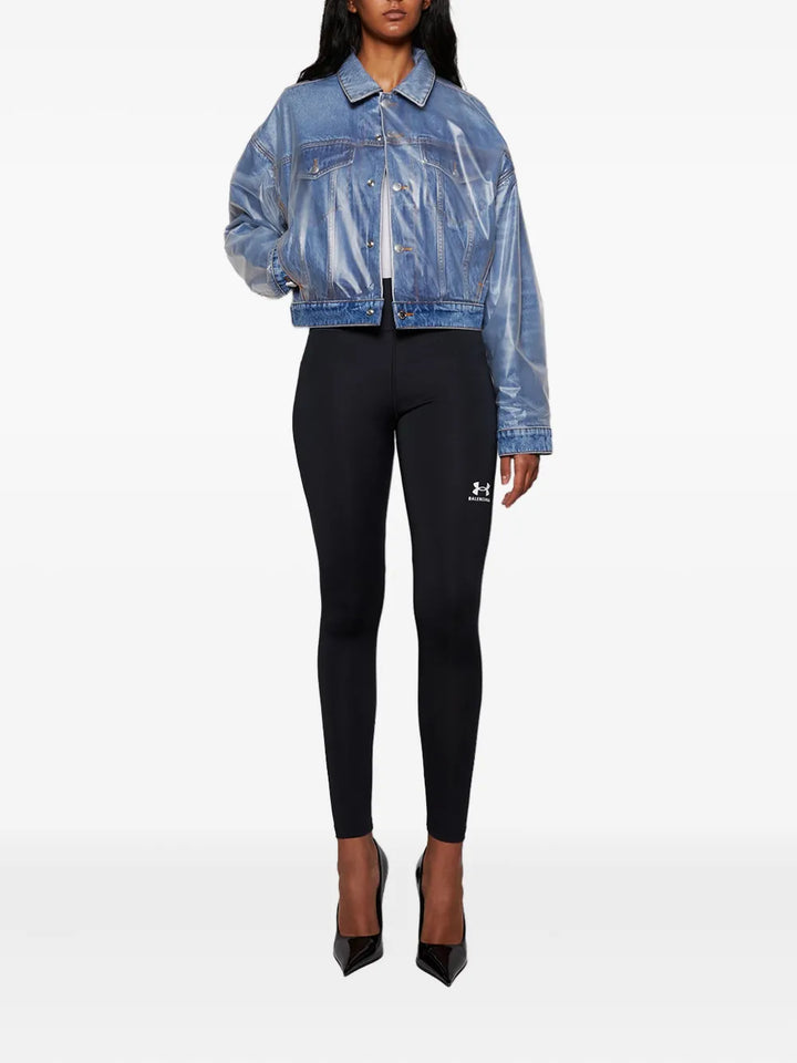 Trucker Jacket With Sheer Outer