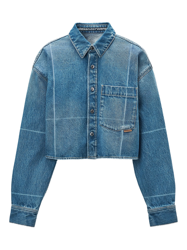 Cropped Button Down Shirt