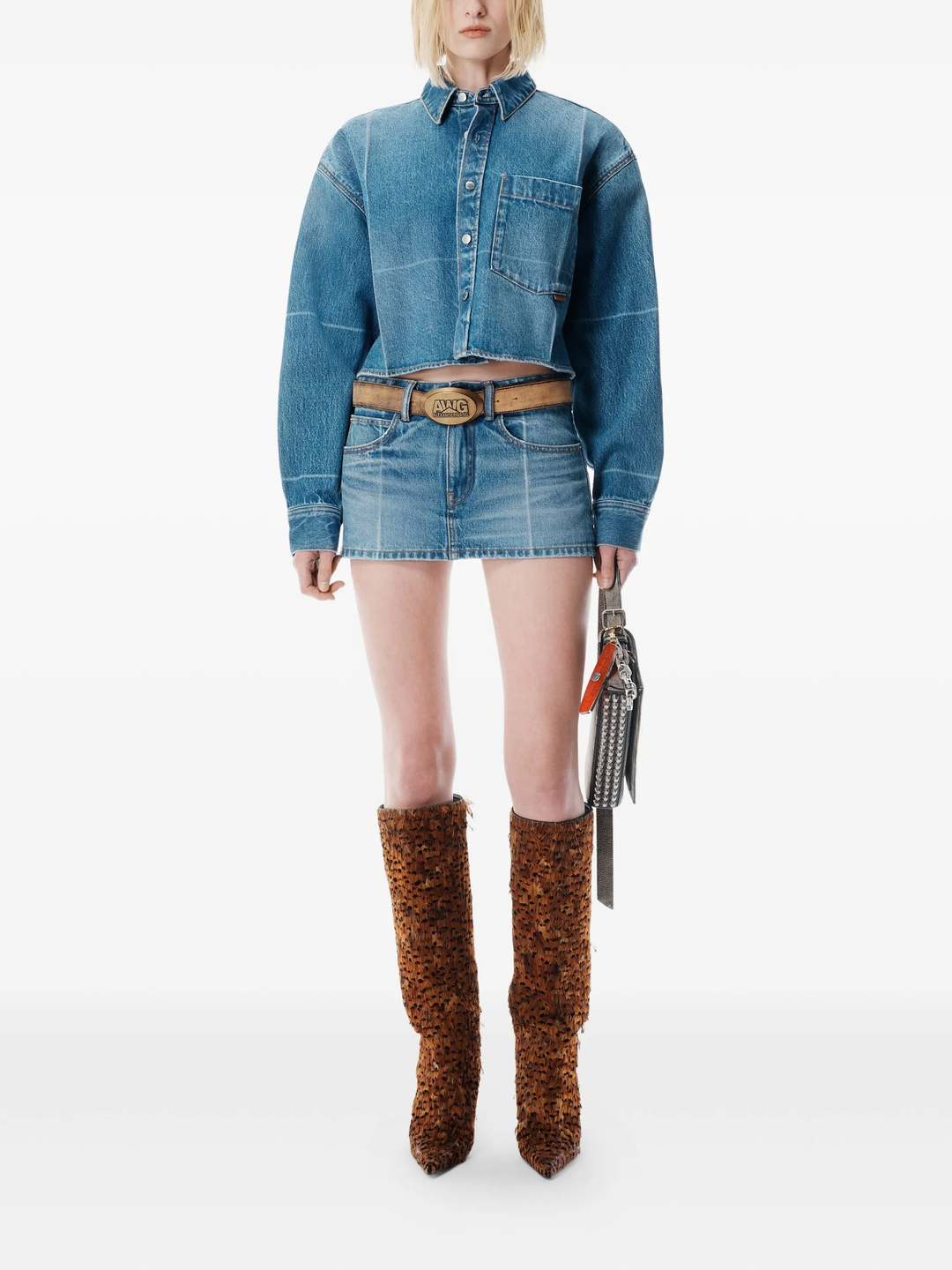 Cropped Button Down Shirt