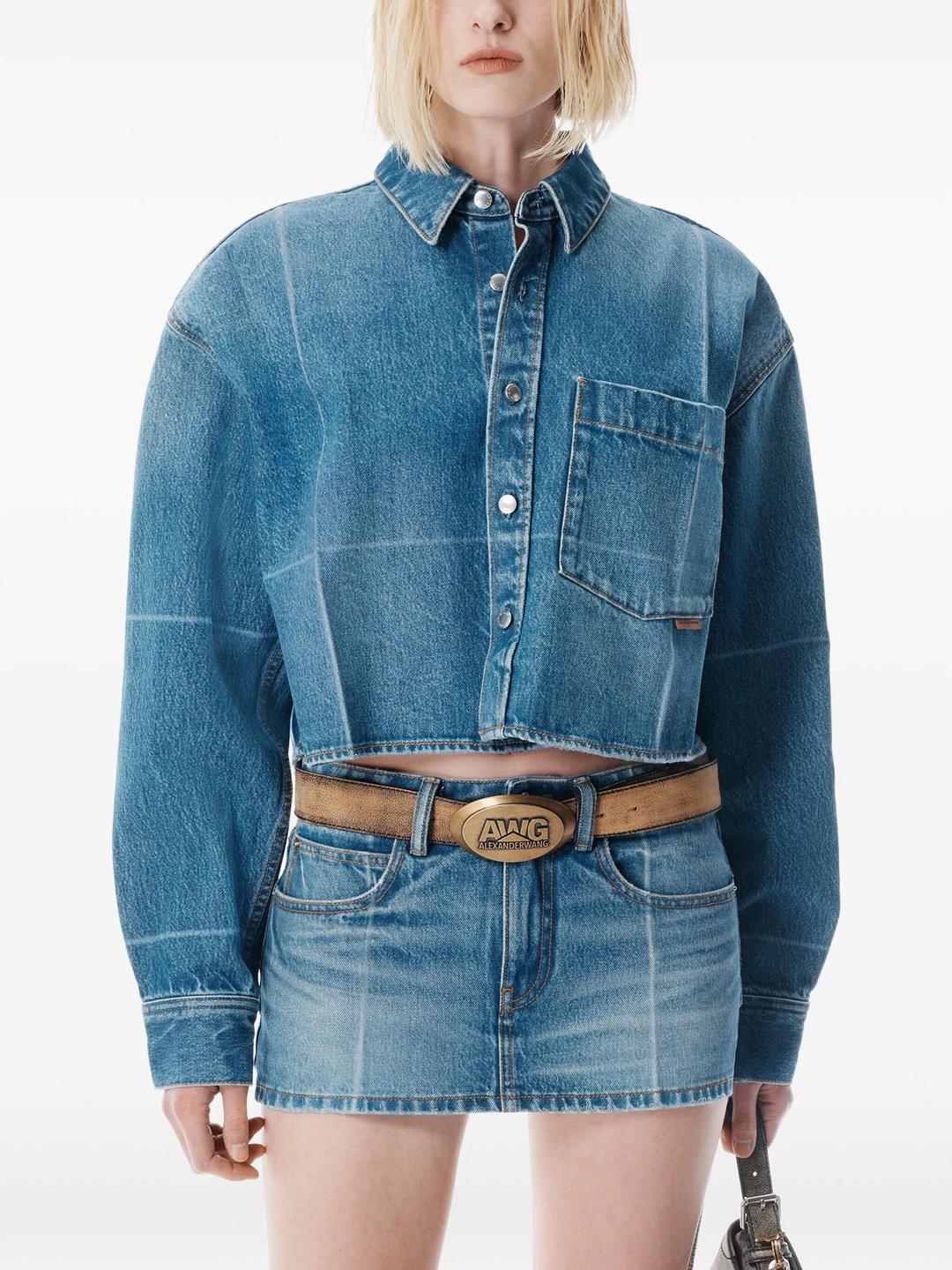 Cropped Button Down Shirt