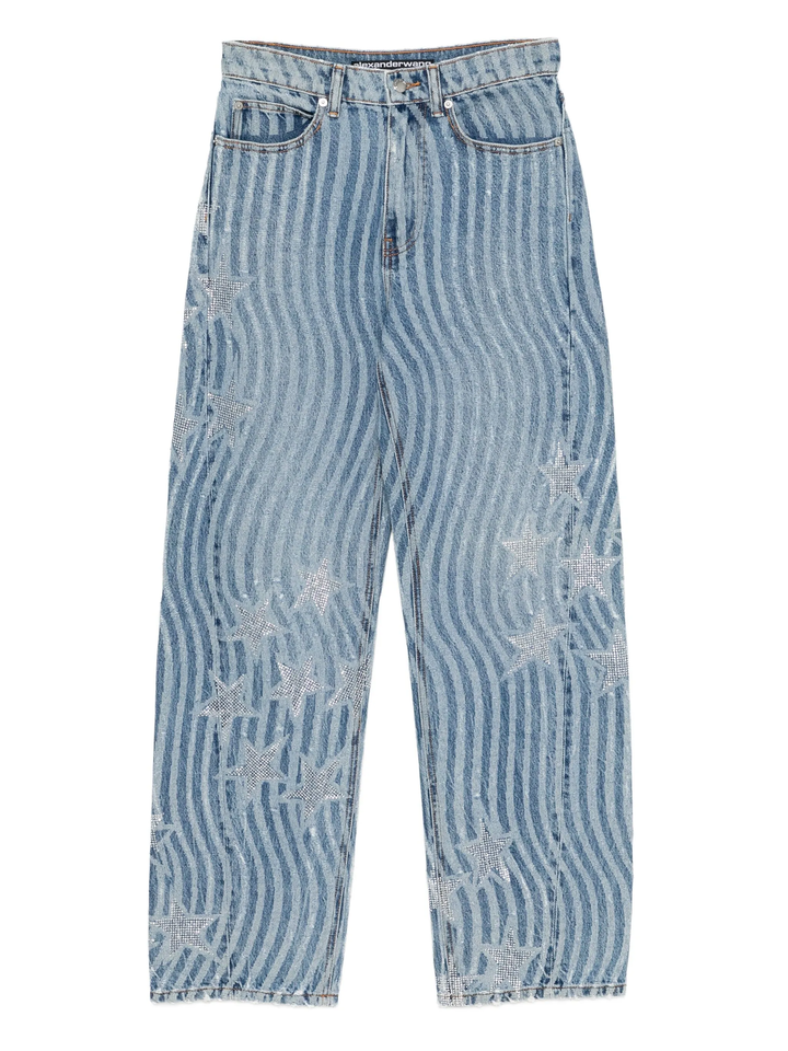 Float Jean With Stars & Stripes